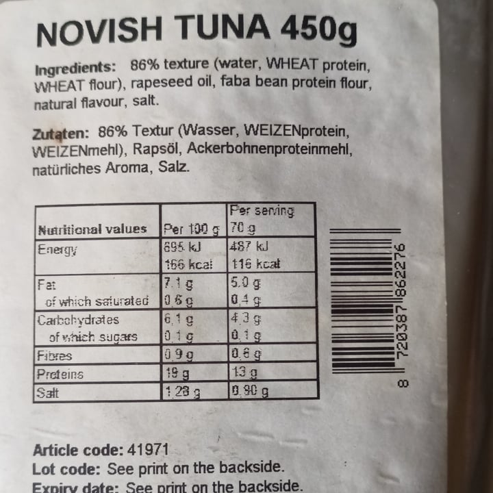 photo of Novish No Vish Tuna shared by @paola61 on  10 Jul 2023 - review