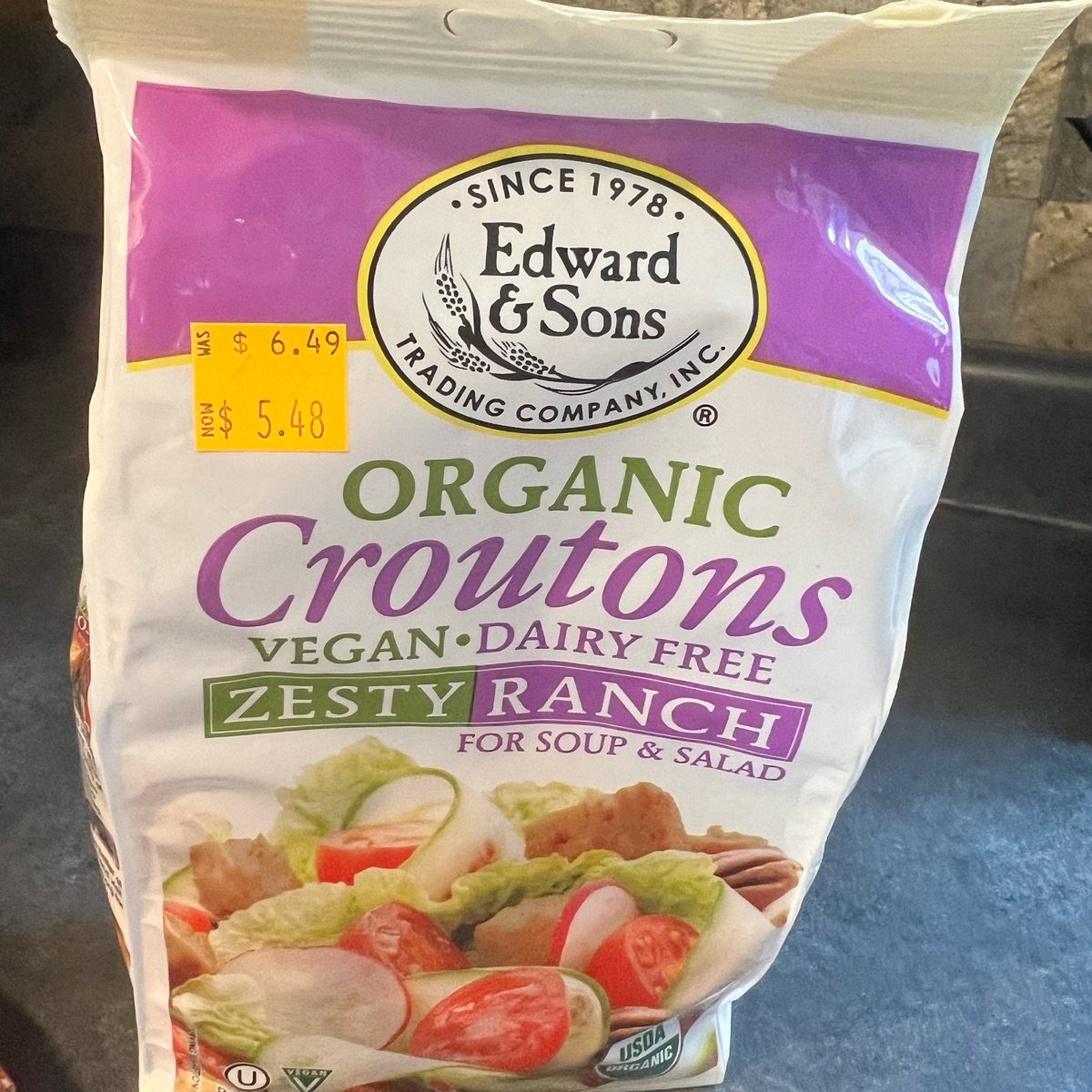 Organic Croutons - Zesty Ranch from Edward & Sons - Vegan Product ...