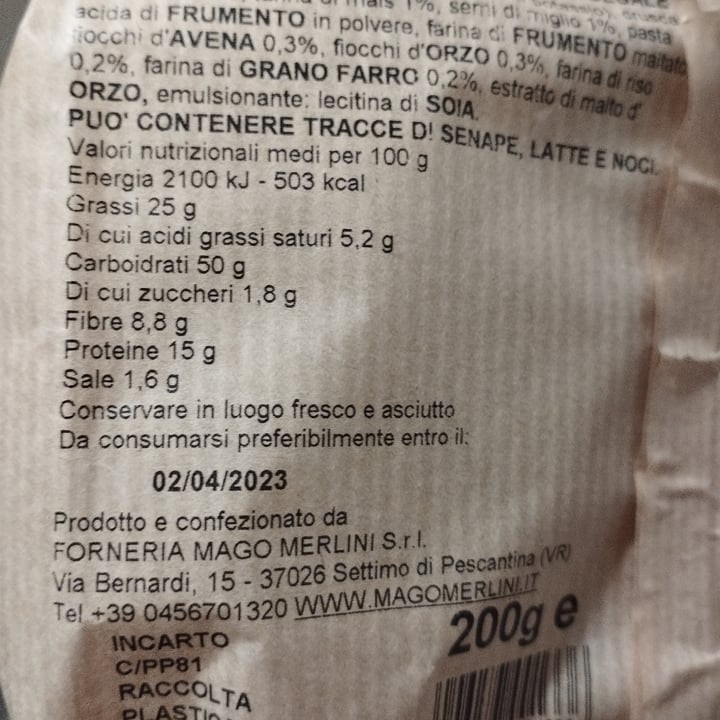 photo of Forneria Mago Merlini Caserecci 7 Cereali shared by @valeme on  11 Jan 2023 - review