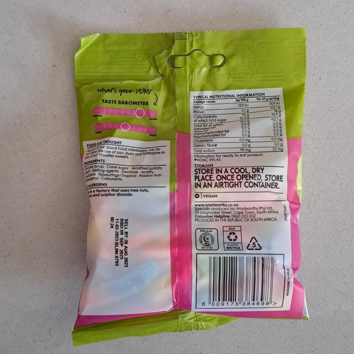 photo of Woolworths Food Sour glow worms shared by @michaelastasia on  09 Apr 2023 - review
