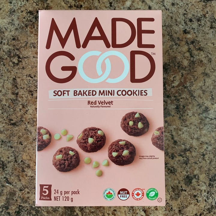 photo of Made Good Red velvet soft baked mini cookies shared by @louisg on  01 Jul 2023 - review