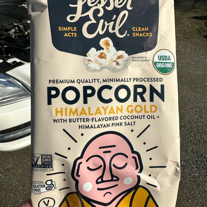 photo of Lesser Evil Snacks Himalayan Gold Popcorn shared by @happy2bvegan on  12 Feb 2023 - review
