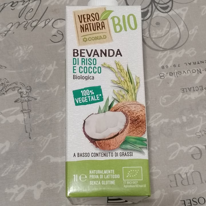 photo of Verso Natura Conad Veg Bevanda a base di riso e cocco shared by @govegan2020 on  12 Feb 2023 - review