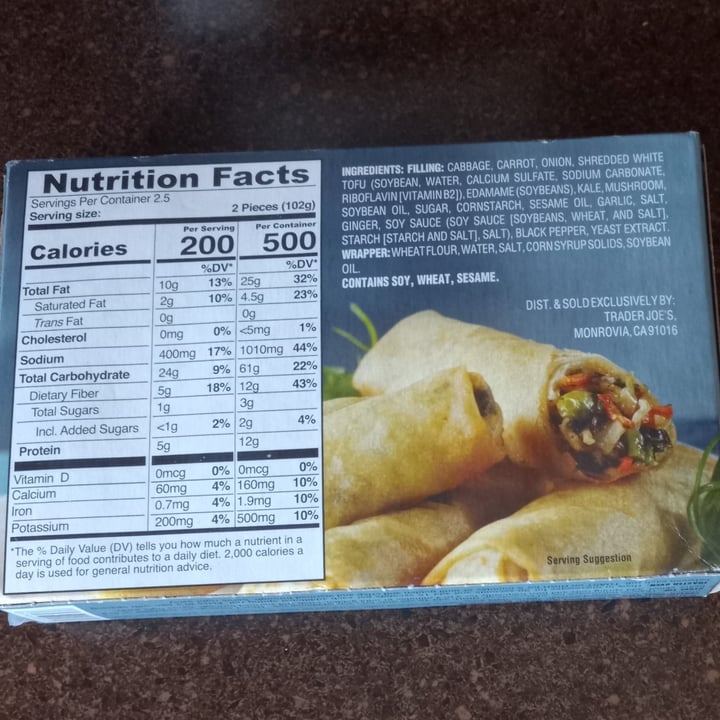 photo of Trader Joe's Trader Joes Vegetable Spring Rolls shared by @ronelle on  04 Jul 2023 - review