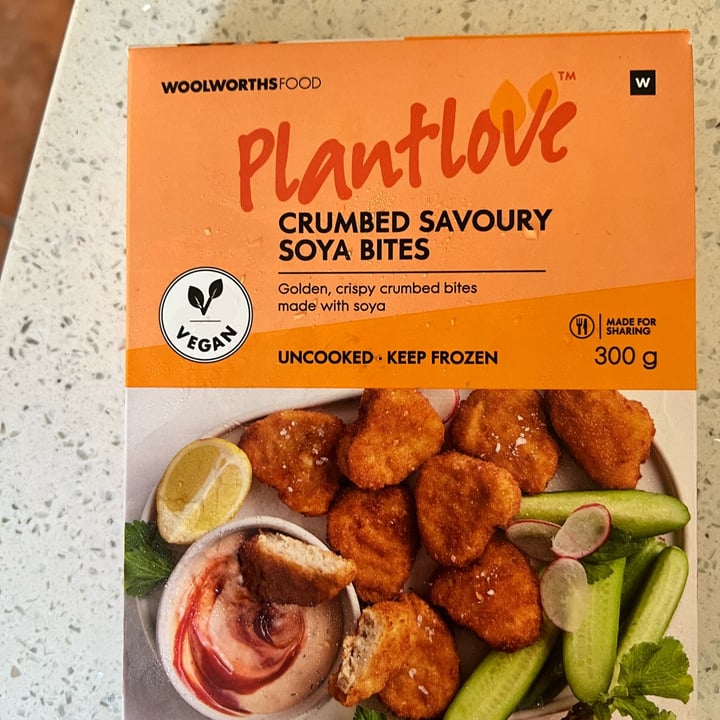 photo of Woolworths Food Plantlove Crumbed Savory Soya Bites shared by @sarbearcor on  29 Apr 2023 - review