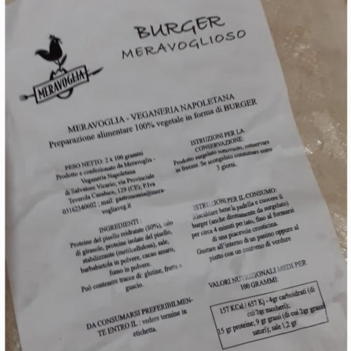 photo of Meravoglia Veganeria Napoletana Burger shared by @carmenveg on  03 Feb 2023 - review