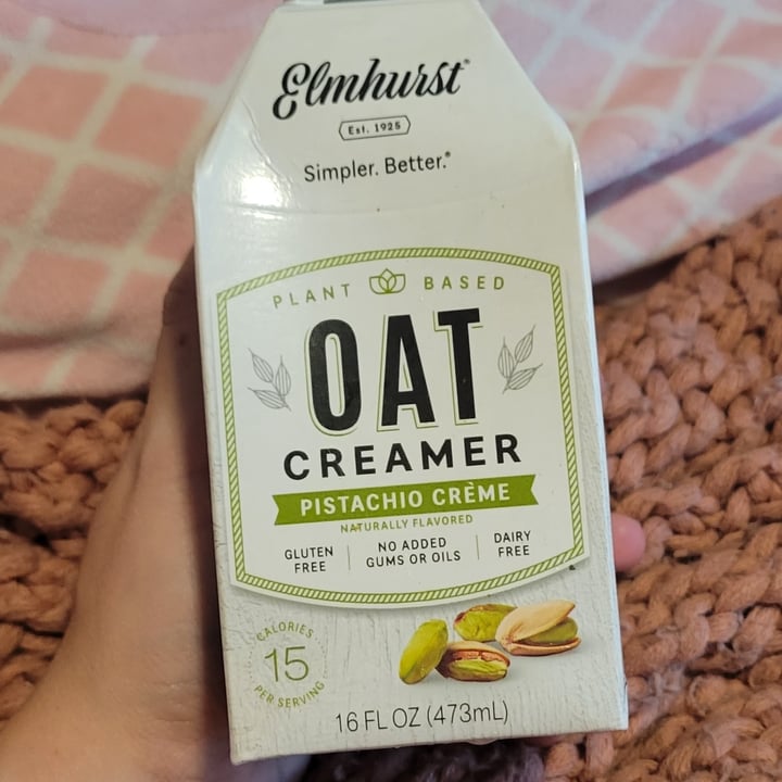 photo of Elmhurst 1925 Oat Creamer Pistachio Creme shared by @pinkobsessedvegan on  29 Jul 2023 - review