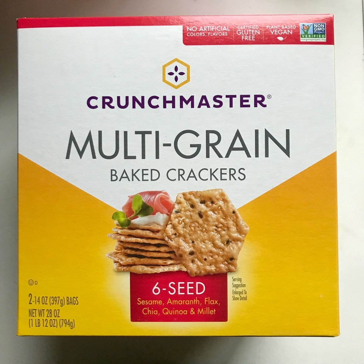 Crunchmaster Crunchmaster MultiGrain Baked Crackers 6Seed Reviews