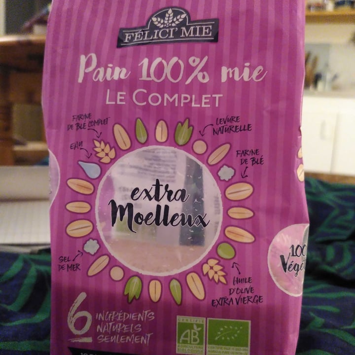 photo of Felici'mie Pain 100% mie le complet shared by @bezette on  07 Mar 2023 - review