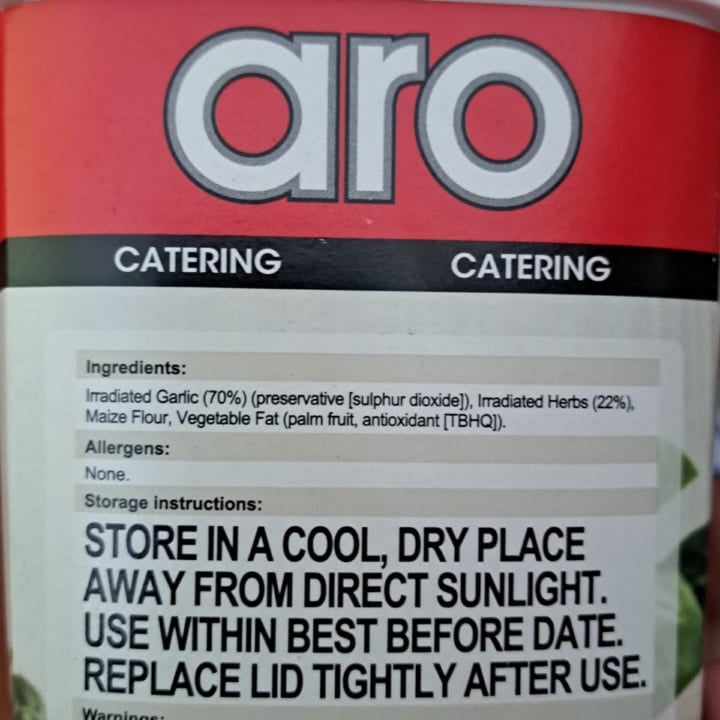 photo of Aro Catering Garlic and Herb Seasoning shared by @tazzl16 on  03 Apr 2023 - review