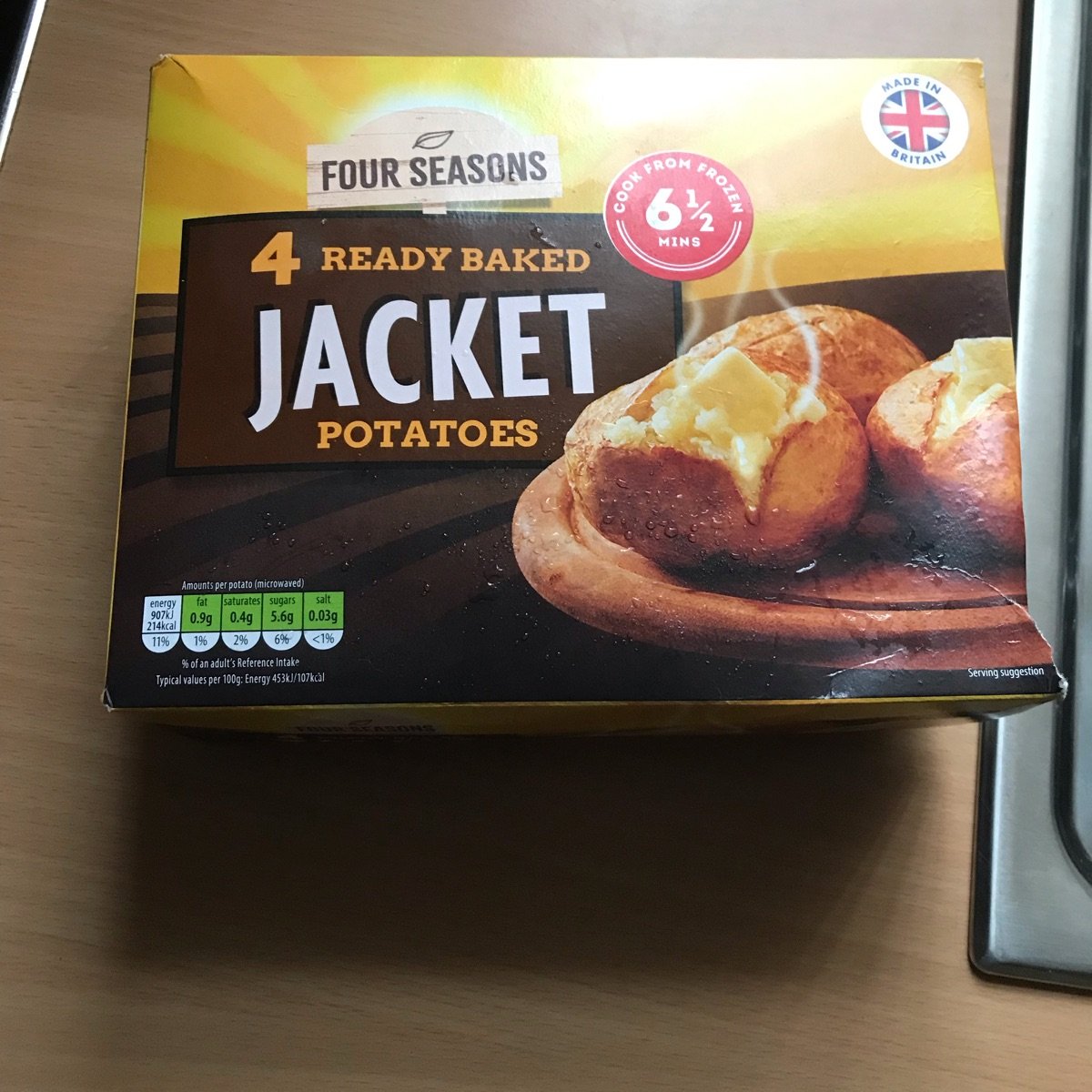 4 ready baked jacket potatoes from Four Seasons - Vegan Product Reviews ...
