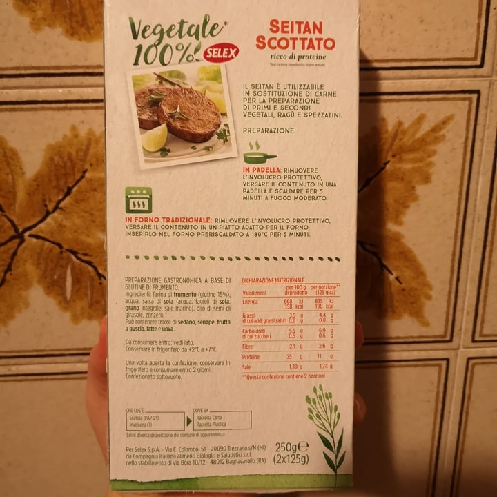 photo of Selex Seitan Scottato shared by @aleveganfoodlover on  02 Apr 2023 - review
