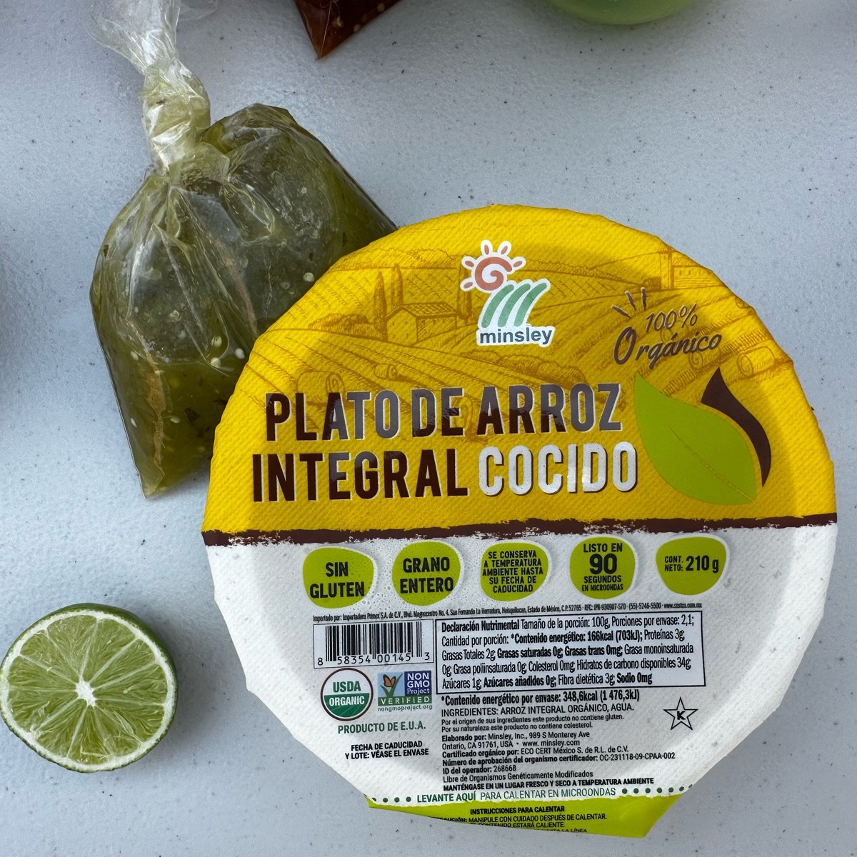 Plato de Arroz Integral Cocido from Minsley - Vegan Product Reviews ...