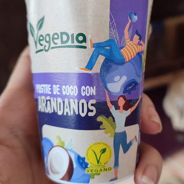 photo of Vegedia postre de coco con arándanos shared by @georgina722 on  02 Jul 2023 - review
