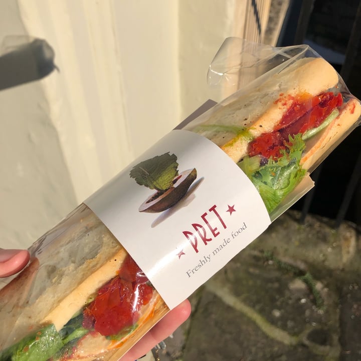 photo of Pret A Manger Plant Ploughmans Baguette shared by @jasminelilac on  23 Jan 2023 - review