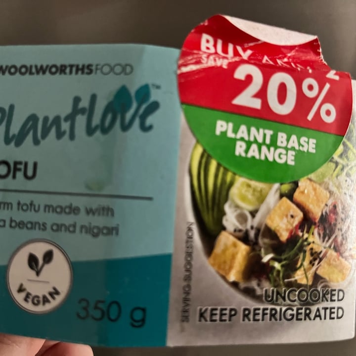 photo of Woolworths Plantlove Tofu shared by @kerrbear on  08 Jan 2023 - review