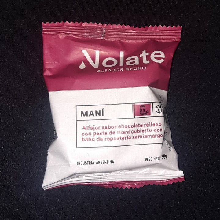 photo of Nolate Alfajor Negro De Mani shared by @marleneriolo on  07 Jul 2023 - review