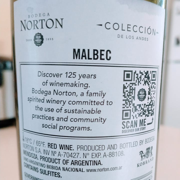 photo of Bodega Norton Malbec shared by @forestnymph on  15 May 2023 - review