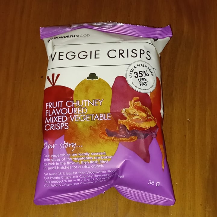photo of Woolworths Food Veggie Crisps Fruit Chutney Flavoured Mixed Vegetable Crisps shared by @ronelle on  24 Apr 2023 - review
