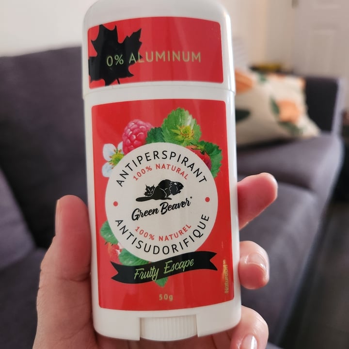 photo of The Green Beaver company Fruity Escape 100% Natural Antiperspirant shared by @verosfiction on  16 Feb 2023 - review