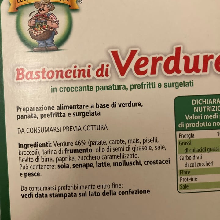 photo of Le Specialità di Beppe Bastoncini di Verdure shared by @daxvegan on  17 Dec 2022 - review