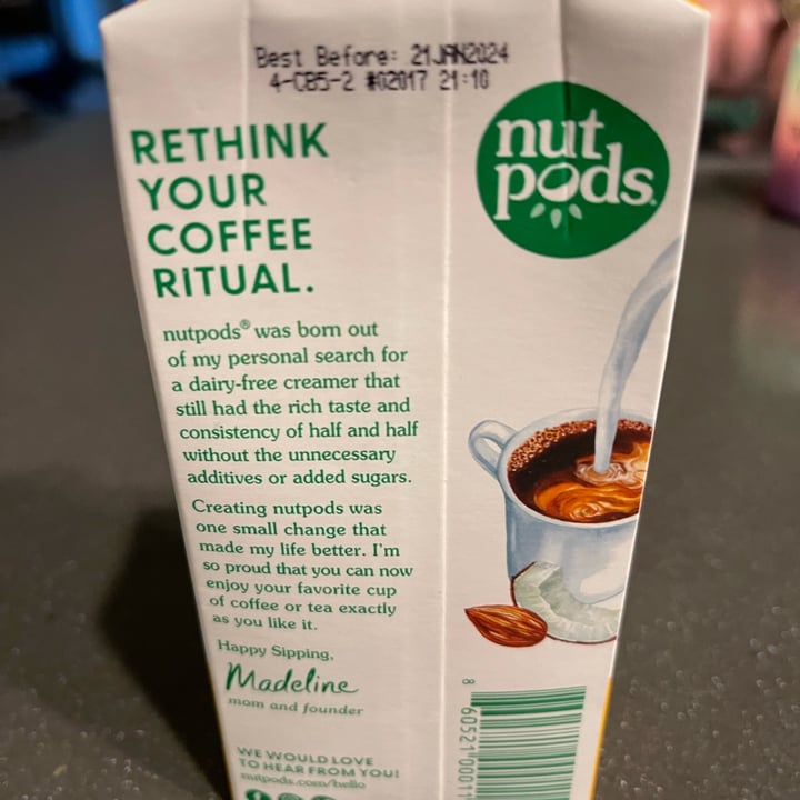 photo of nutpods Coffee creamer shared by @sedahere on  07 Feb 2023 - review