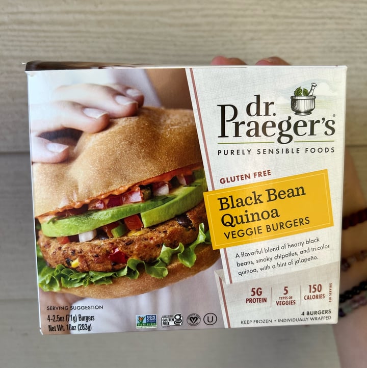photo of Dr. Praeger's Black Bean Quinoa Veggie Burgers shared by @ukugabbs5 on  30 May 2023 - review