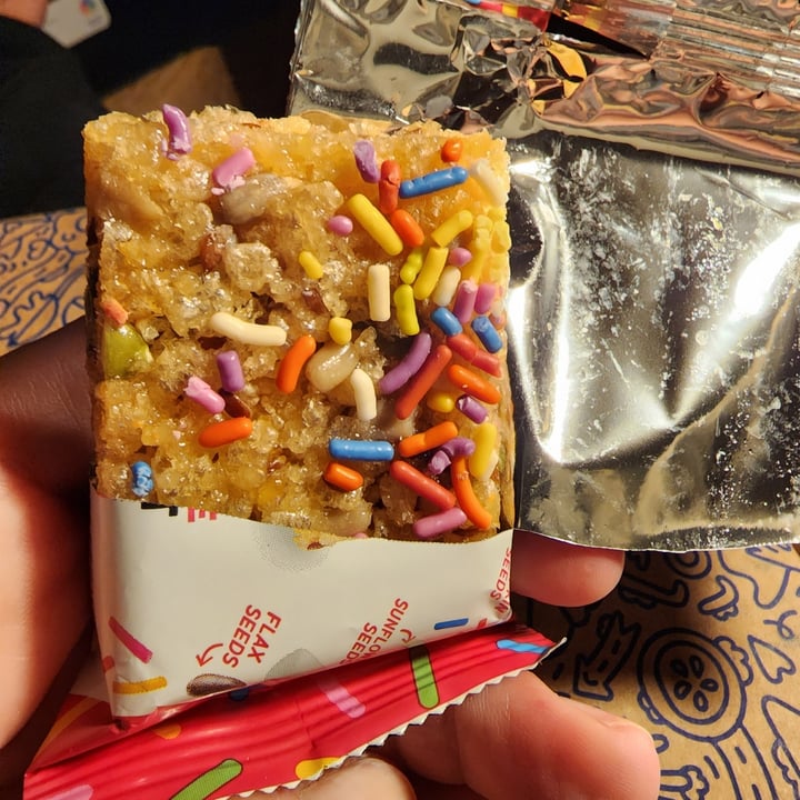 photo of Blake’s Seed-Based Birthday cake rice krispy treat shared by @capturedbybecki on  13 Feb 2023 - review