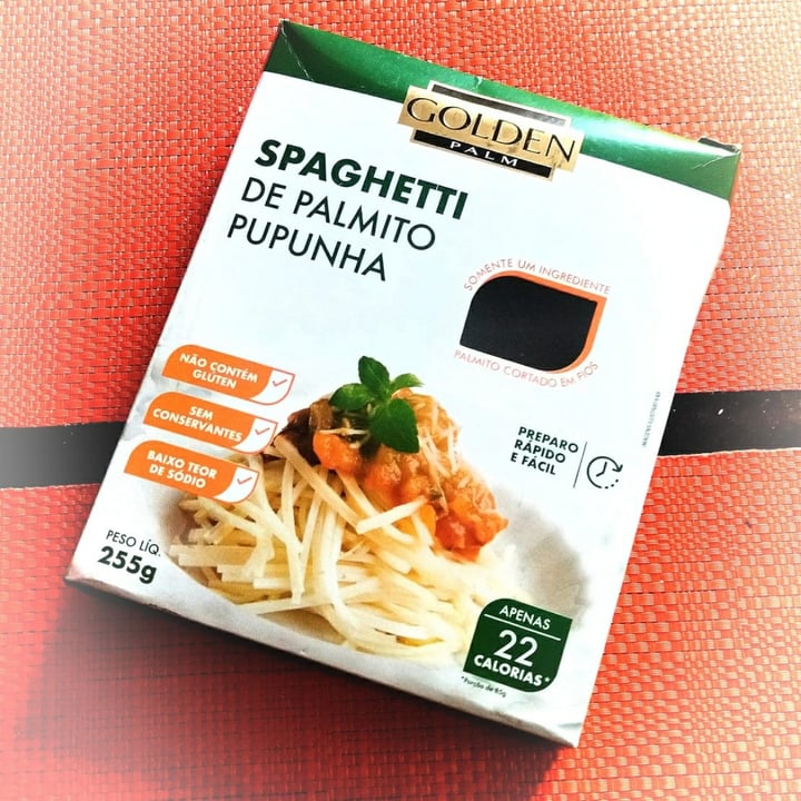 photo of Golden Palm Spaghetti palmito de pupunha shared by @mariverissimo on  18 Jan 2023 - review