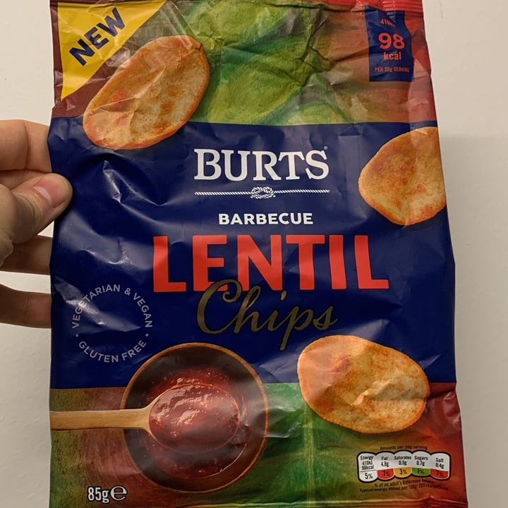 photo of Burts Barbecue Lentil Chips shared by @andresg on  01 Jan 2023 - review