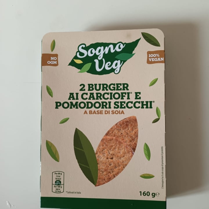 photo of Sogno veg 2 Burger ai Carciofi e Pomodori Secchi shared by @lagatta86 on  13 Jan 2023 - review