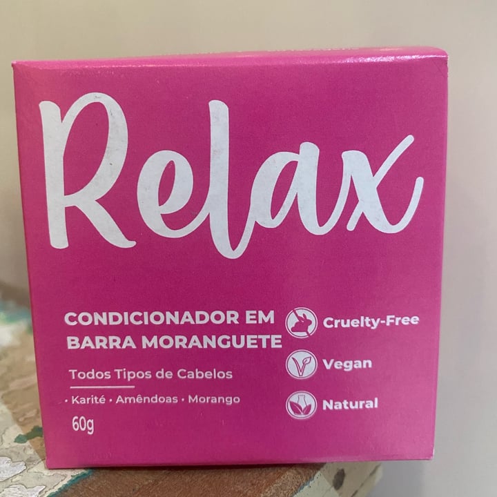 photo of Relax cosméticos Condicionador em barra Moranguete shared by @adrianazichiaromano on  22 Jan 2023 - review