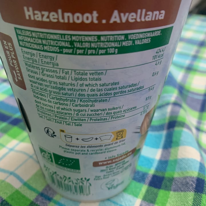 photo of Sojade So Soja! À la Grecque - Greek Style Noisette - Hazelnut Soya Yogurt alternative 400g shared by @claritaisamood on  21 Mar 2023 - review