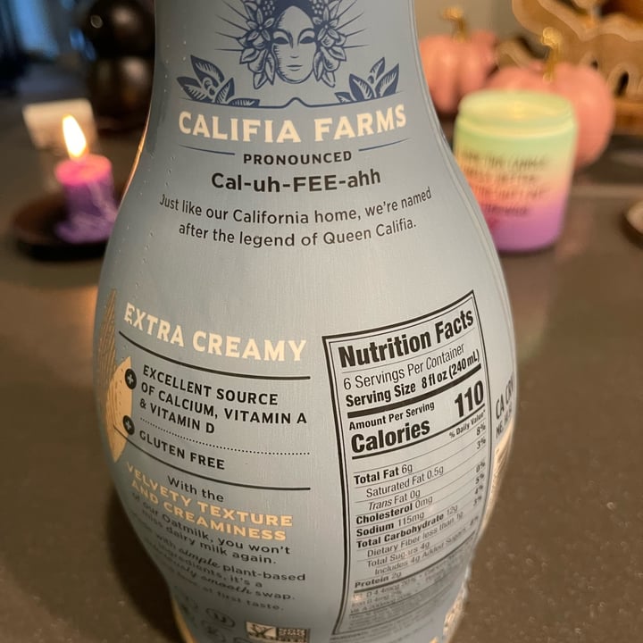 photo of Califia Farms Oat Milk shared by @sedahere on  08 Feb 2023 - review