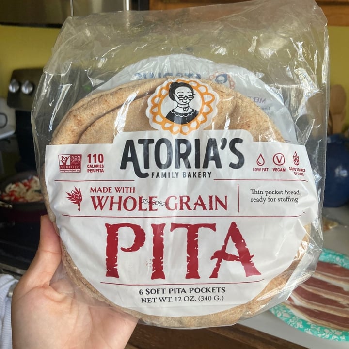 photo of Atoria's Family Bakery Whole Grain Pita shared by @taysavage on  12 Jul 2023 - review