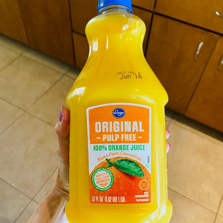 Kroger Original PulpFree 100 Orange Juice Review abillion
