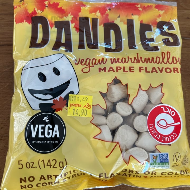 photo of Plant-Based Vega  dandies vegan marshmallows maple flavored shared by @kerent10 on  14 May 2023 - review