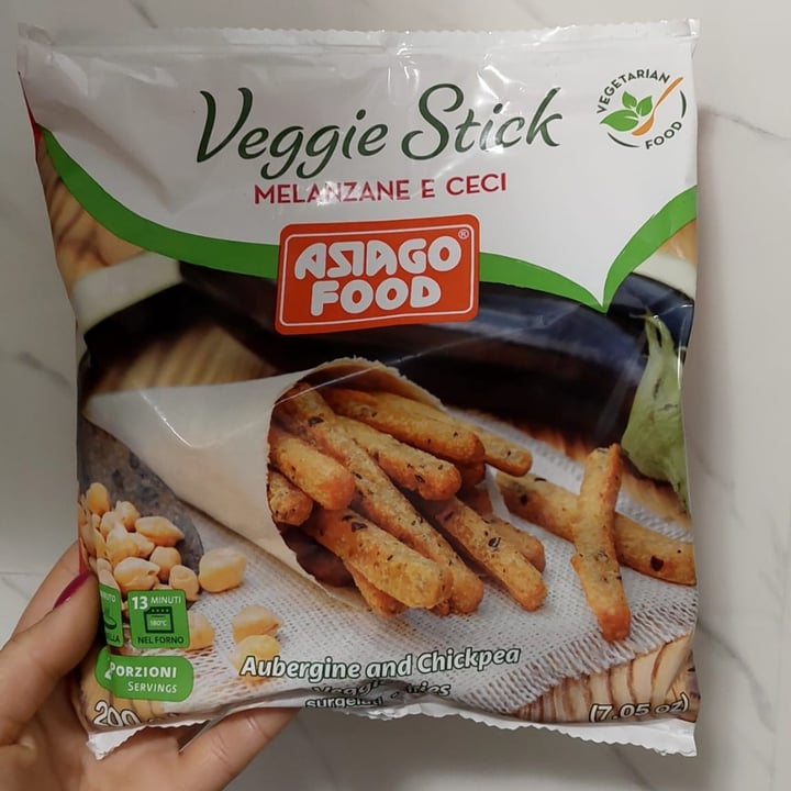 photo of Asiago food Veggie Stick Melanzane E Ceci shared by @ludossssss on  17 Jan 2023 - review