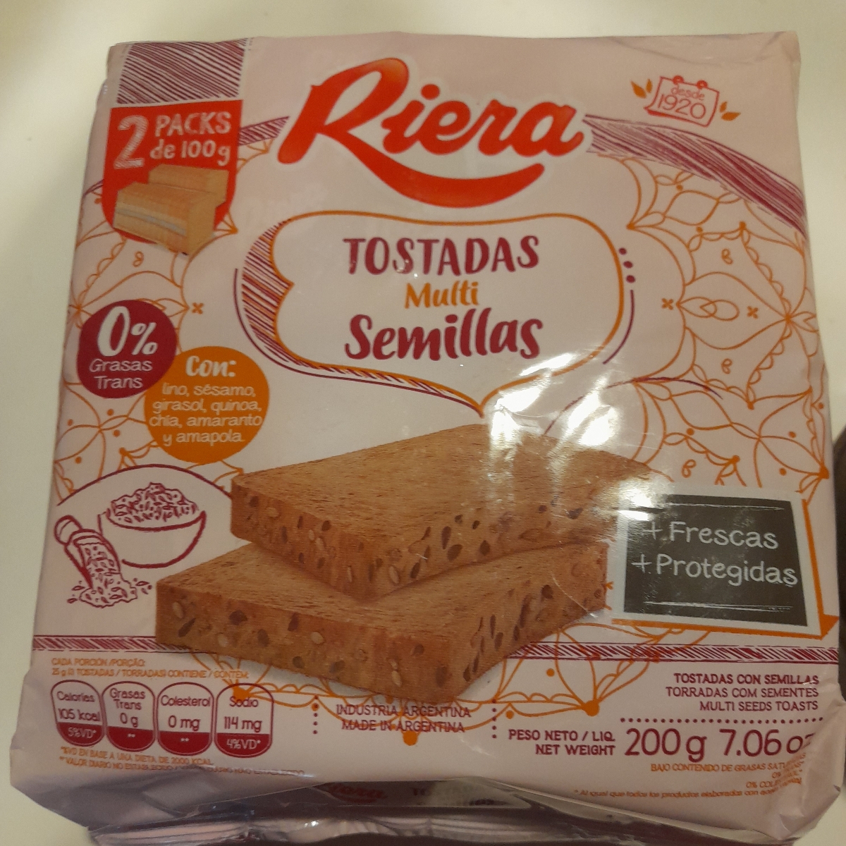 Tostadas multi semillas from Riera - Vegan Product Reviews & Ratings ...