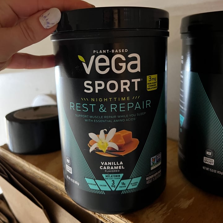 photo of Plant-Based Vega Sport Vega Sport Rest And Repair Vanilla Caramel  shared by @danidarling06 on  27 Mar 2023 - review