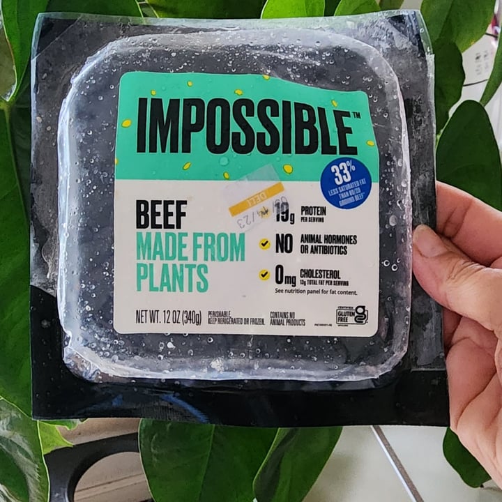 photo of Impossible Foods Ground Beef shared by @carla4justice on  05 Apr 2023 - review