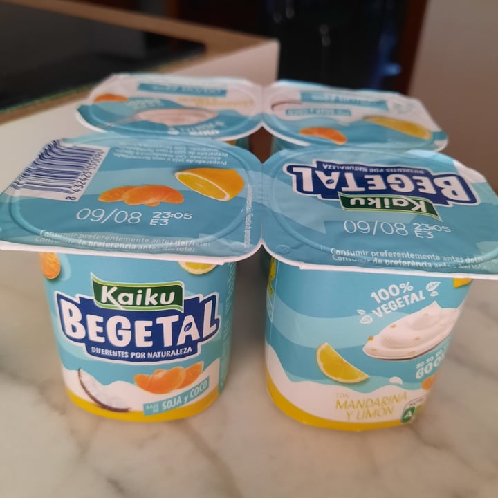 photo of Kaiku begetal Yogur con mandarina y limón shared by @mariomp97 on  06 Aug 2023 - review
