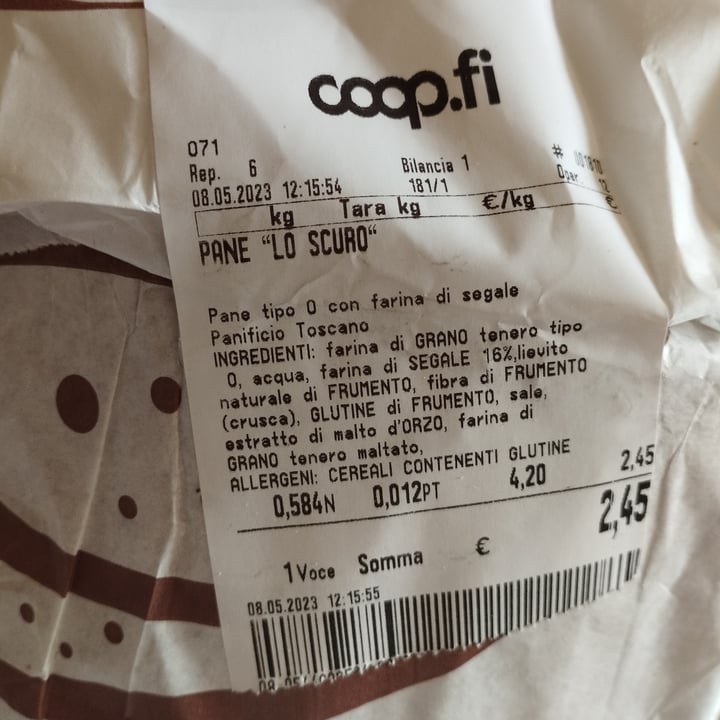photo of Coop Pane Lo scuro shared by @giuppino2017 on  16 May 2023 - review