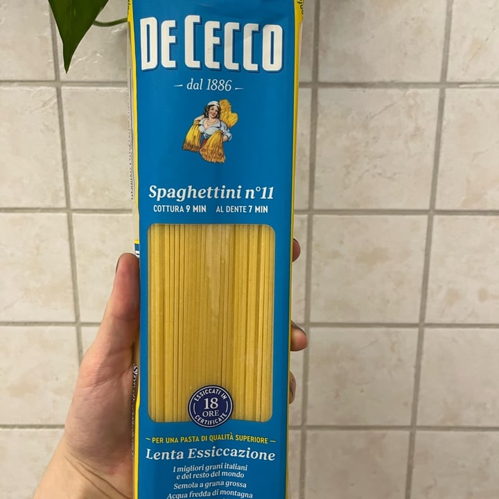 photo of De cecco Spaghettini No. 11 shared by @giuliettaveg on  23 Feb 2023 - review