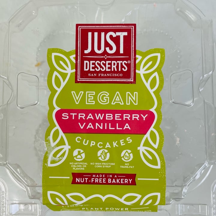 photo of Just Desserts San Francisco Vegan Strawberry Vanilla Cupcakes shared by @tamiapple on  21 May 2023 - review
