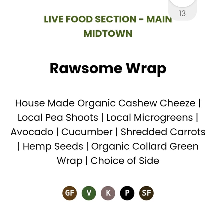 photo of Great Full Gardens Rawsome Wrap shared by @organicjoe on  09 Aug 2023 - review