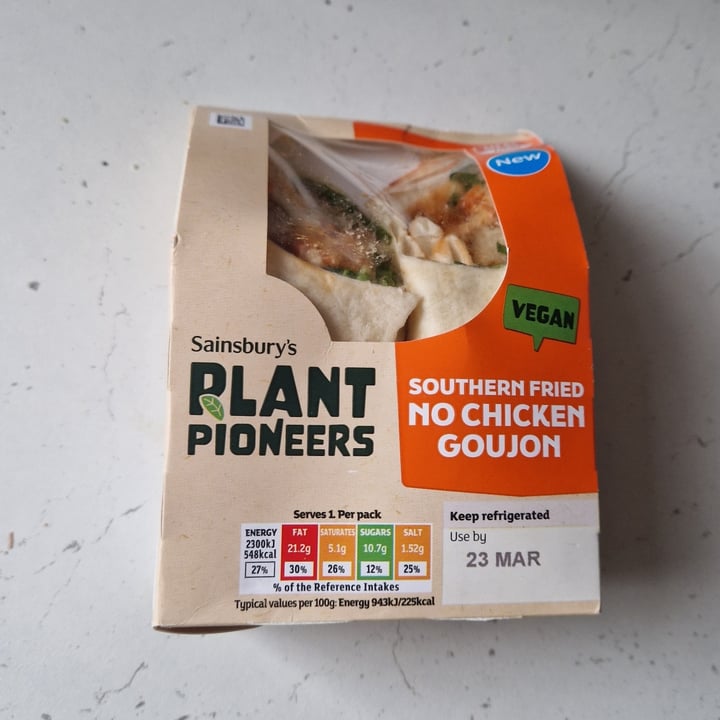 photo of Plant Pioneers Southern Fried No Chicken Goujon Wrap shared by @jakhalazi on  22 Mar 2023 - review