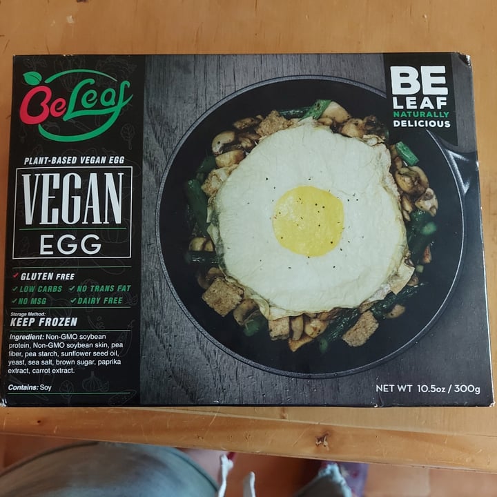 photo of Be Leaf Foods vegan egg shared by @rebecalozano on  29 Jun 2023 - review