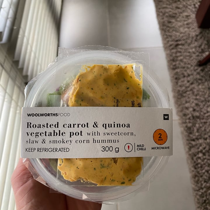 photo of Woolworths Food Roasted carrot & quinoa vegetable pot shared by @neale on  09 Feb 2023 - review