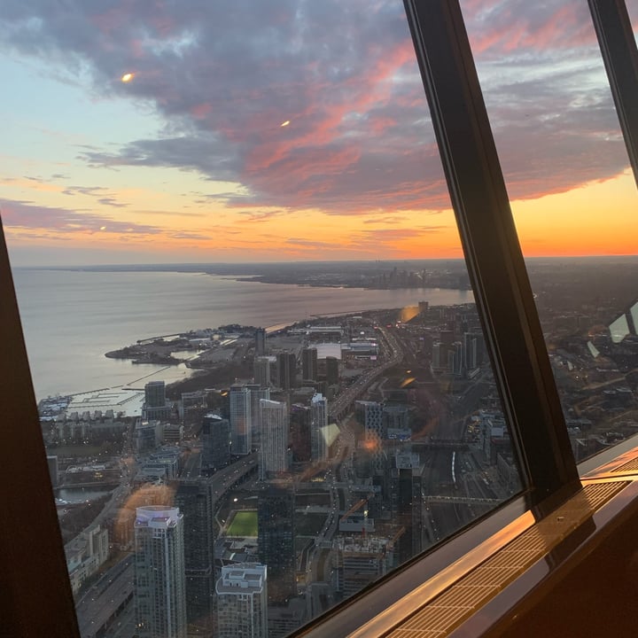 photo of 360 The Restaurant at the CN Tower Chickpea Frites shared by @vegandidsystem on  03 Apr 2023 - review